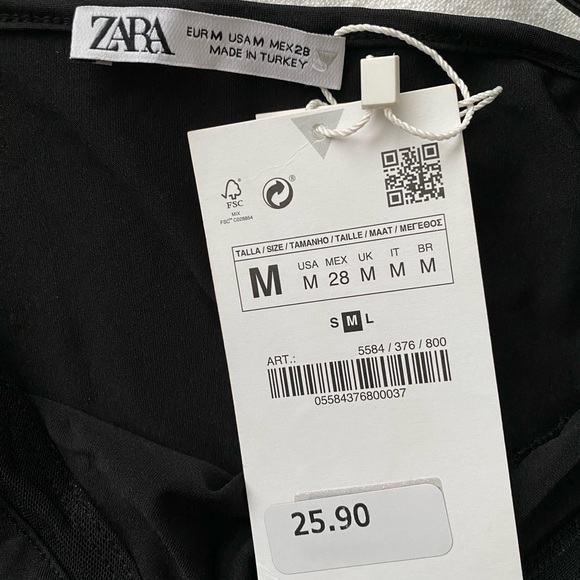 ZARA mesh insert bodysuit NWT - Picture 4 of 5